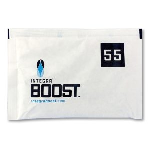 Integra Boost Humidity Pack 67 g (control de humedad) con sobre regulador de humedad al 55 % para conservar cannabis.