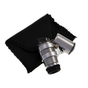 Microscopio mini LED 45X de bolsillo para inspeccionar tricomas y determinar el punto óptimo de cosecha del cannabis.