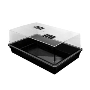 Propagador rígido Pro 70 Senkap con tapa transparente y ventilación regulable para germinar semillas.