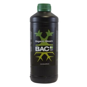 BAC Organic Bloom, abono de floración orgánico de 1 litro para cultivos en tierra.