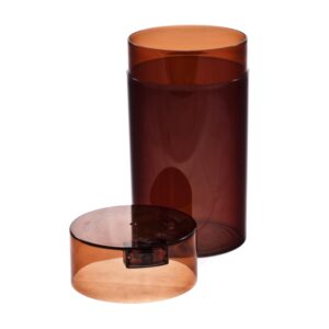 Bote hermético Tightvac 1,30 L antiolores en marrón café.