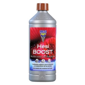Hesi Boost, acelerador de floración con enzimas de frutas en botella de 1 L.