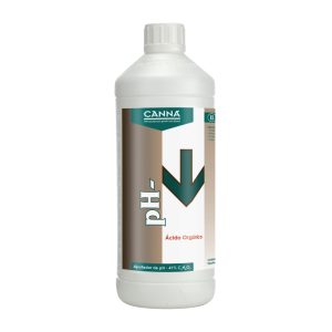 CANNA pH- Ácido Orgánico 1 L para reducir el pH de la solución nutritiva.