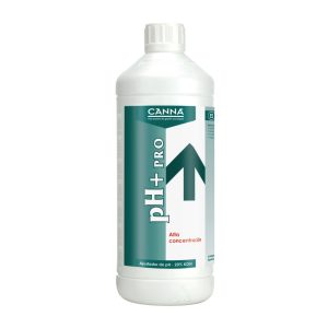 CANNA pH+ Pro, regulador de pH al alza concentrado.