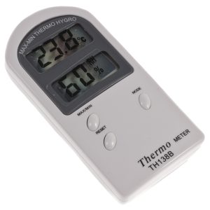 Termohigrómetro digital TH138B con memoria de máximas y mínimas.
