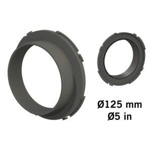 Conector Ducting Flange 125 mm para tubos de 16 mm.