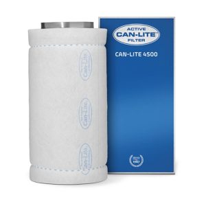 Filtro de carbón Can Filter Lite de 4500 m3/h y 355x1000 mm para control de olores en cultivo.