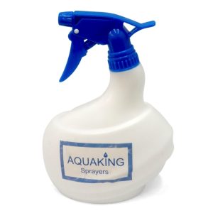 Pulverizador AquaKing de 1 litro con gatillo y boquilla ajustable.