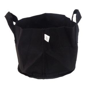 Pure Pot maceta textil negra de 19 litros (5 gal) con asas.