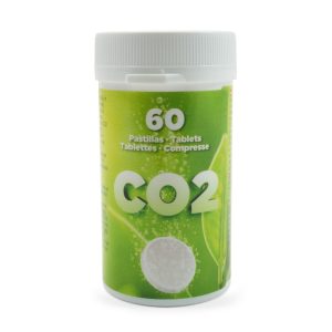 Tabletas de CO2, bote con 60 tabletas para cultivo de plantas.