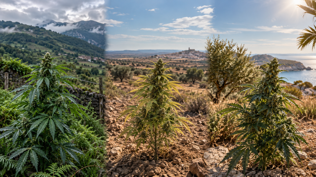 Etapas del cultivo de marihuana en exterior según el calendario en España