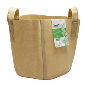 Flexapot maceta textil beige 26,6 L (7 gal) con asas.