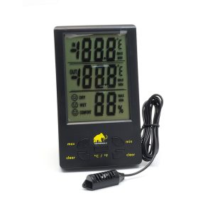 Termohigrómetro XXL Mammoth con sonda para cultivo.