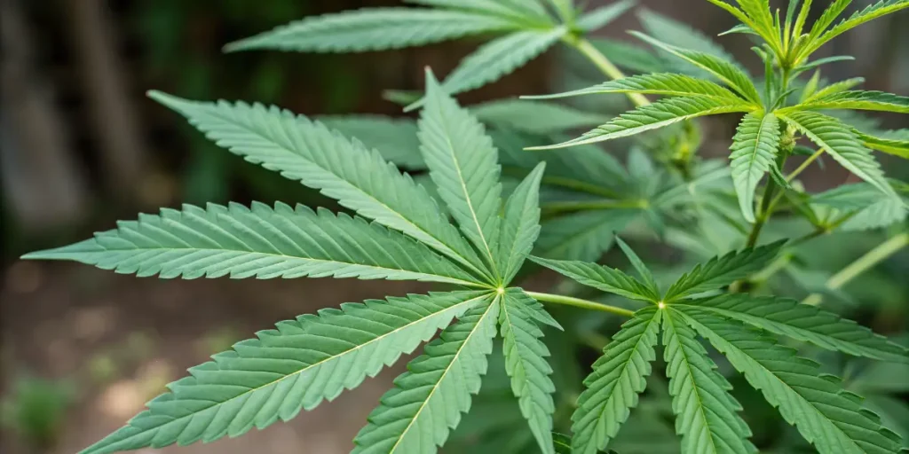 Daños de ácaros en hojas de cannabis para identificar una plaga antes del tratamiento